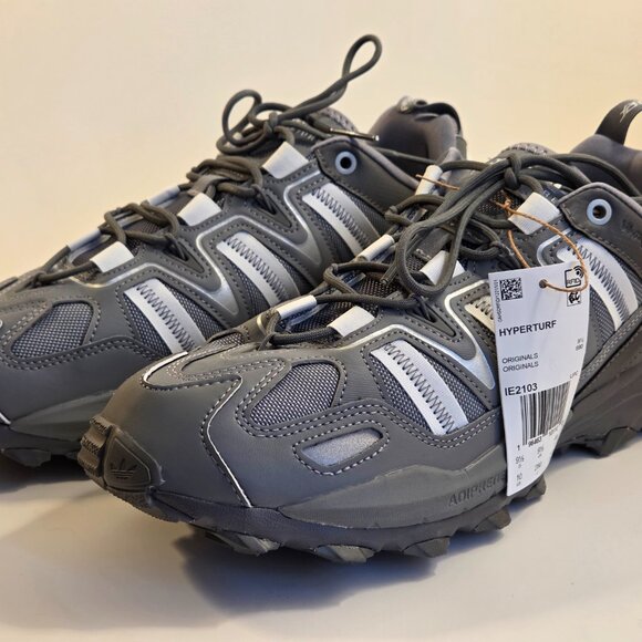 adidas Hyperturf IE2103 US 10 Grey – New w/Box - Picture 4 of 11